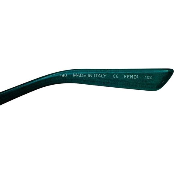 FENDI F899 027 Blue Green Aqua Teal Prescription Frames Luxury Designer Glasses - Picture 3 of 6